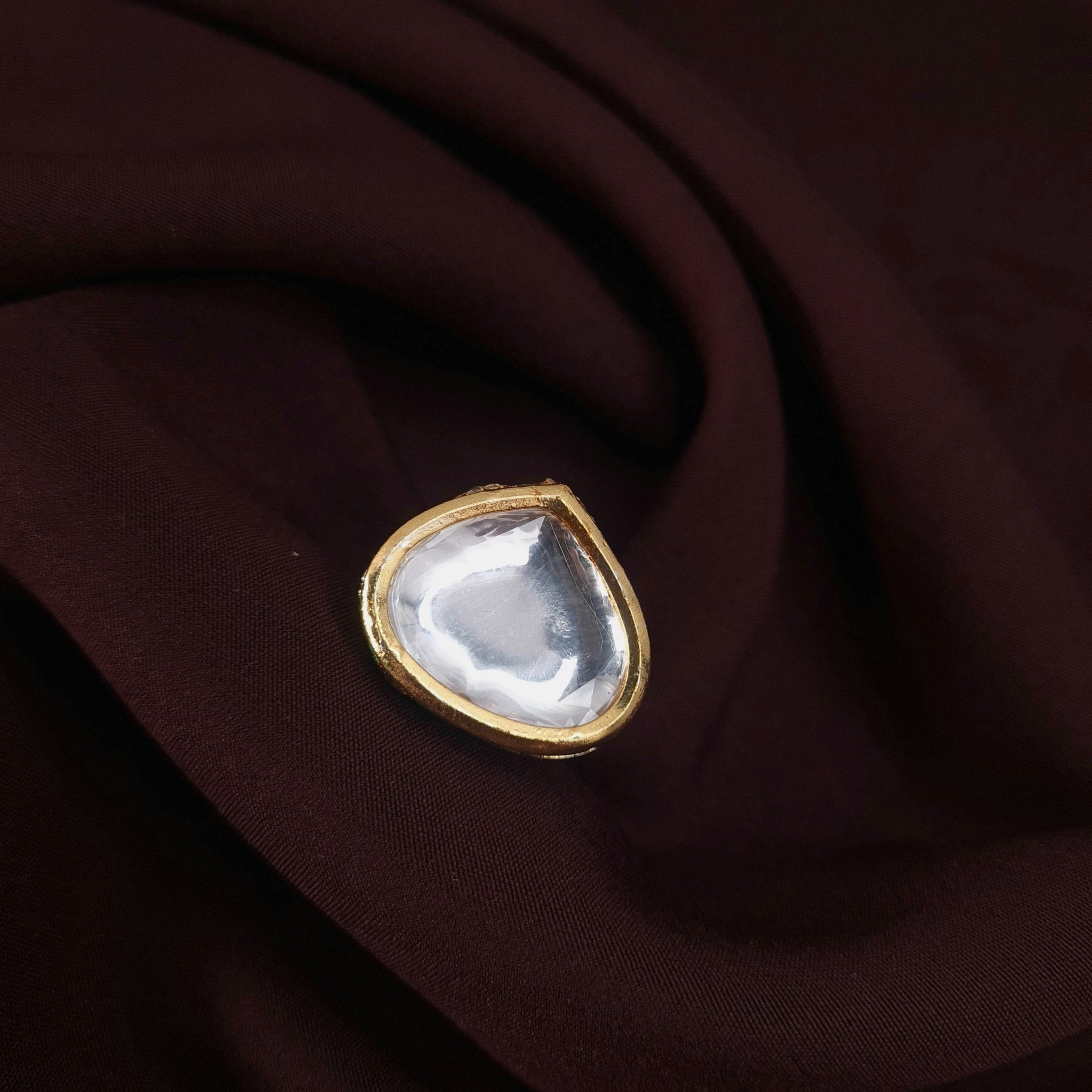 Traditional Kundan Ring jewellery - Rings | Ivvati Art Jewellery
